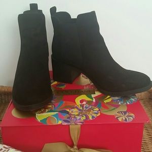 Divided Black Ankle Booties!
